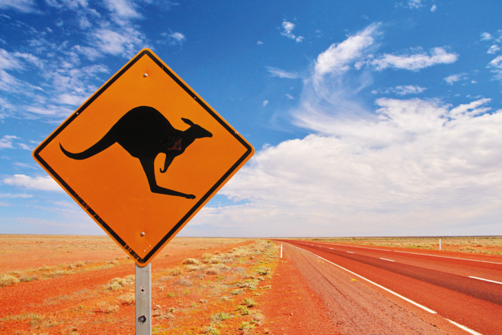 Australian: endlose Straßen