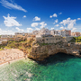 Blick auf Bari, Italien